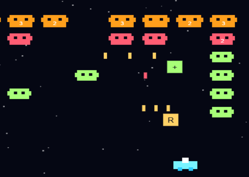 Space Invaders game screenshot